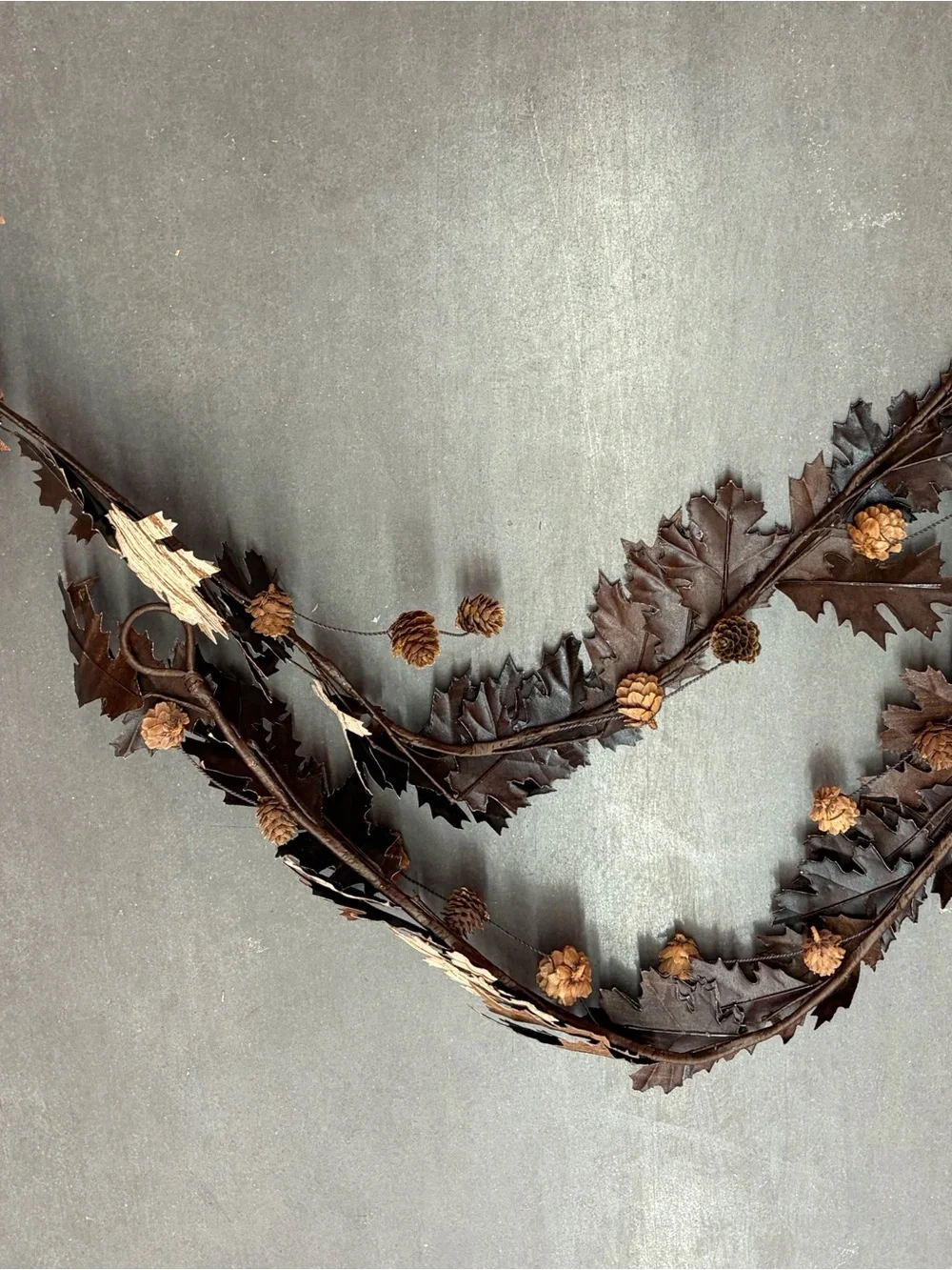 NWT Crate&Barrel Oak Leaf 6ft Garland